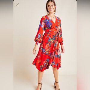 Anthropologie Boswell Wrap Dress